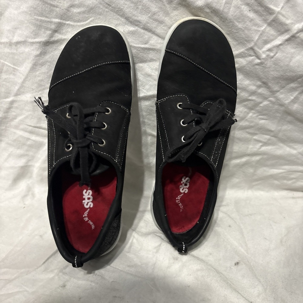 SAS Women's Marnie, Lace-Up Black Sneakers Shoes Size US 10.5 M Comfort - Picture 1 of 12